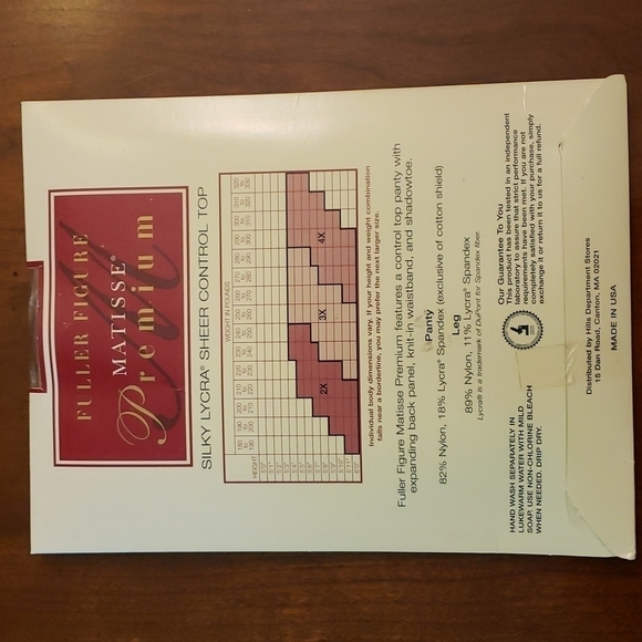 3 Pair Pantyhose Vintage Matisse Fuller Figure 3X Nude Ivory Black NIB - Picture 3 of 15